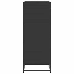 vidaXL Shoe Rack Black 48x38x97.5 cm Engineered Wood 6
