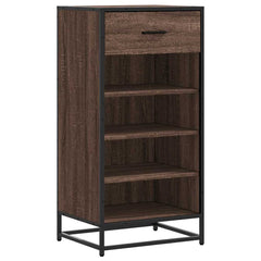 vidaXL Shoe Rack Brown Oak 48x38x97.5 cm Engineered Wood 2