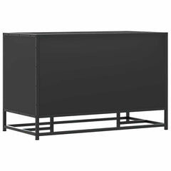 vidaXL Shoe Bench Black 80x40x53.5 cm Engineered Wood and Metal 6