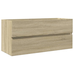 vidaXL Bathroom Sink Cabinet Sonoma Oak 100x38,5x45 cm Engineered Wood 2