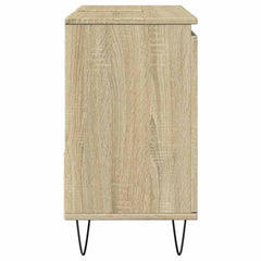 vidaXL Bathroom Cabinet Sonoma Oak 65x33x60 cm Engineered Wood 4