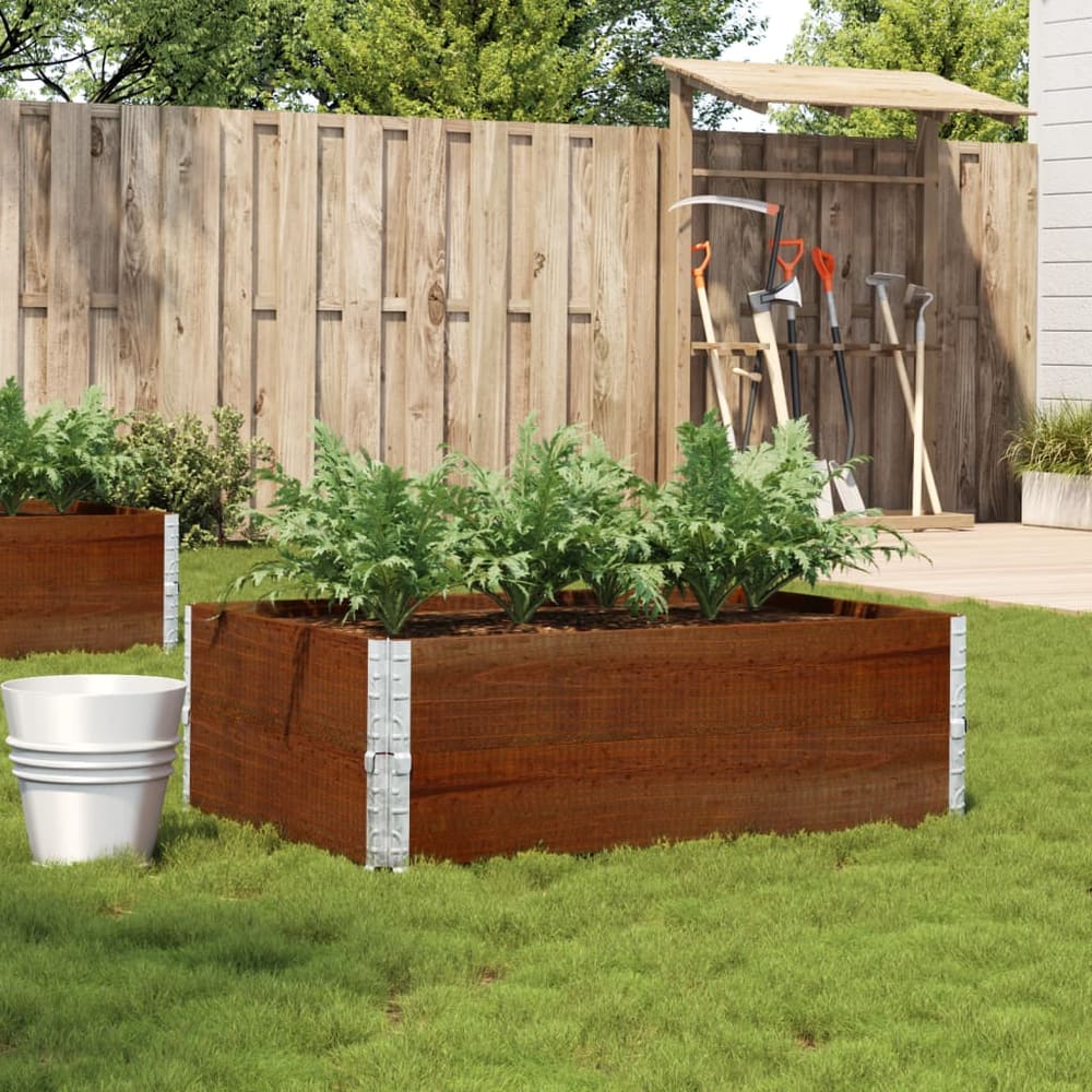 Garden Planter Brown 80x60 cm Solid Wood Pine Height 41 cm Dark Brown 120 cm 80 cm