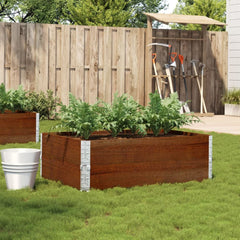 Garden Planter Brown 80x60 cm Solid Wood Pine Height 41 cm Dark Brown 120 cm 80 cm