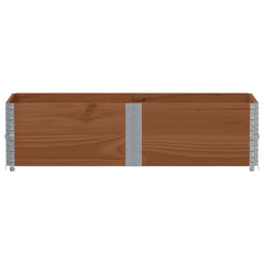 vidaXL Garden Planter Brown 150x50 cm Solid Wood Pine 3