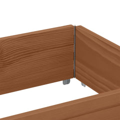 vidaXL Garden Planter Brown 150x50 cm Solid Wood Pine 5