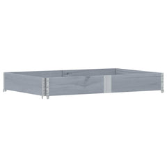 vidaXL Garden Planter Grey 150x100 cm Solid Wood Pine 2
