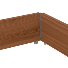 vidaXL Garden Planter Brown 150x100 cm Solid Wood Pine 6