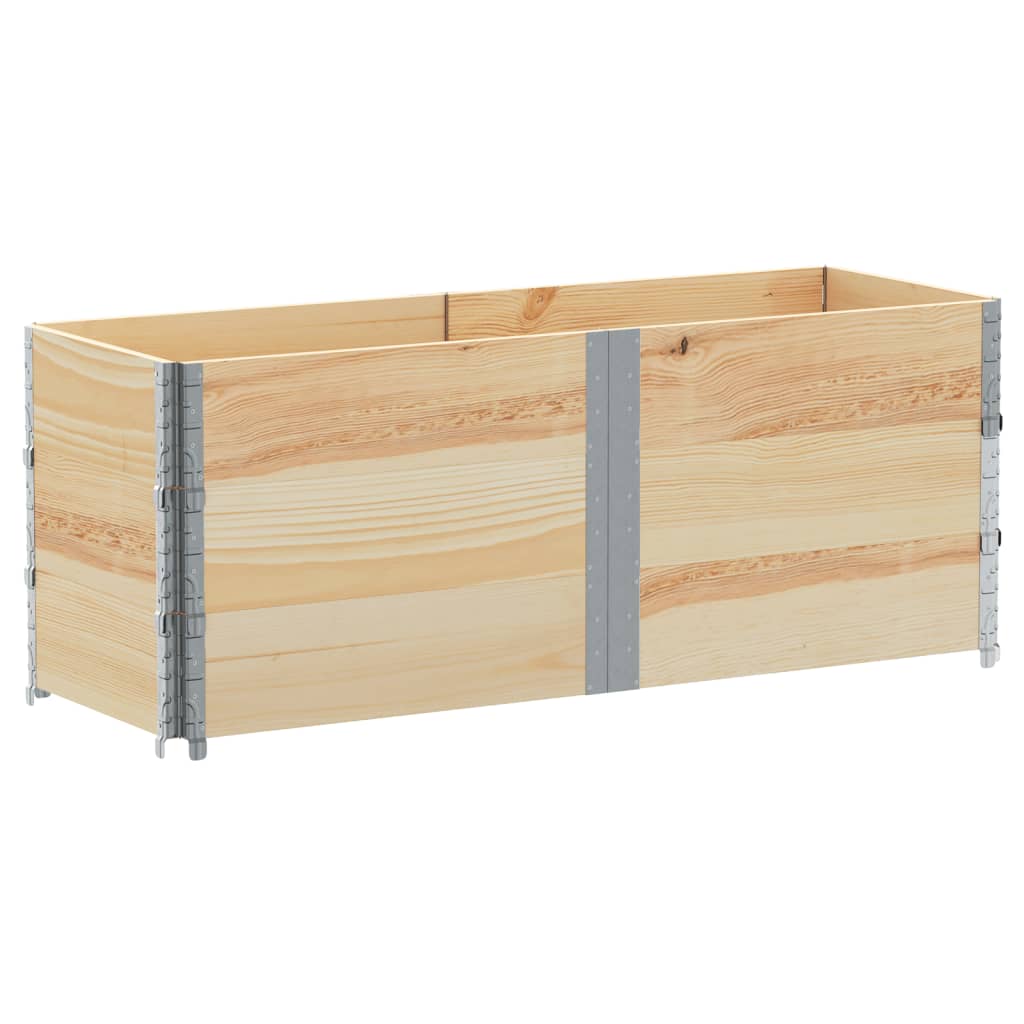 Garden Planter 80x60 cm Solid Wood Pine Height 60.5 cm Natural 150 cm 50 cm