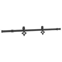 Sliding Door Hardware Kit Steel Black 152.5 cm 1