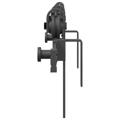 vidaXL Sliding Door Hardware Kit 183 cm Steel Black 6