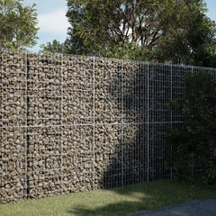 Gabion Basket with Cover Galvanised Iron Depth 50 cm Height 200 cm 200 cm