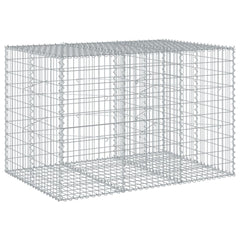 Gabion Basket with Cover Galvanised Iron Depth 100 cm Height 100 cm 150 cm