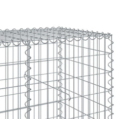Gabion Basket with Cover Galvanised Iron Depth 100 cm Height 100 cm 150 cm