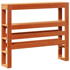 vidaXL Headboard with Shelves Wax Brown 75 cm Solid Wood Pine 6