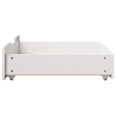 vidaXL Under-Bed Drawers 2 pcs White 65x55x17 cm Solid Wood Pine 5