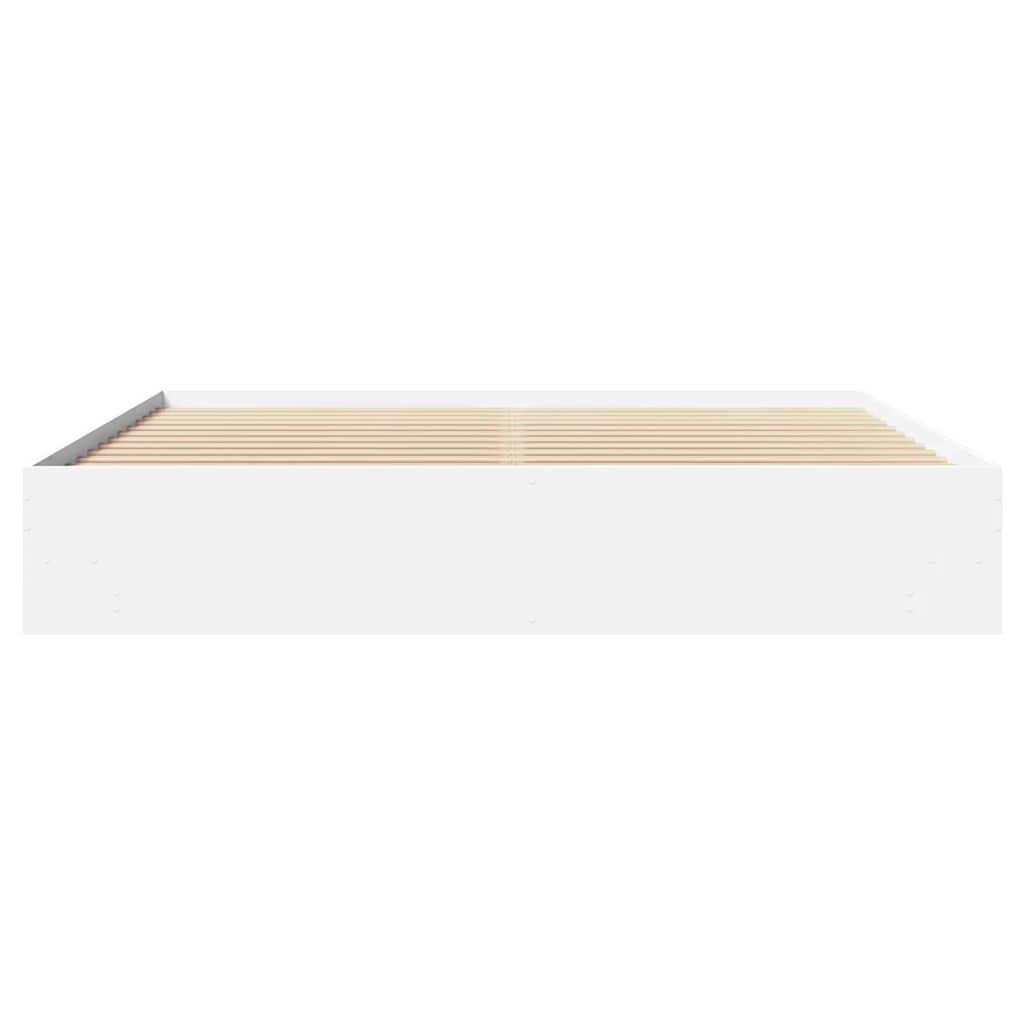 Bed Frame without Mattress 180x200cm Engineered Wood White