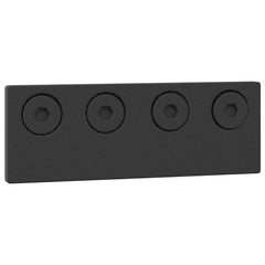 Sliding Door Hardware Kit 366 cm Steel Black 152.5 cm