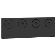 Sliding Door Hardware Kit 366 cm Steel Black 200 cm