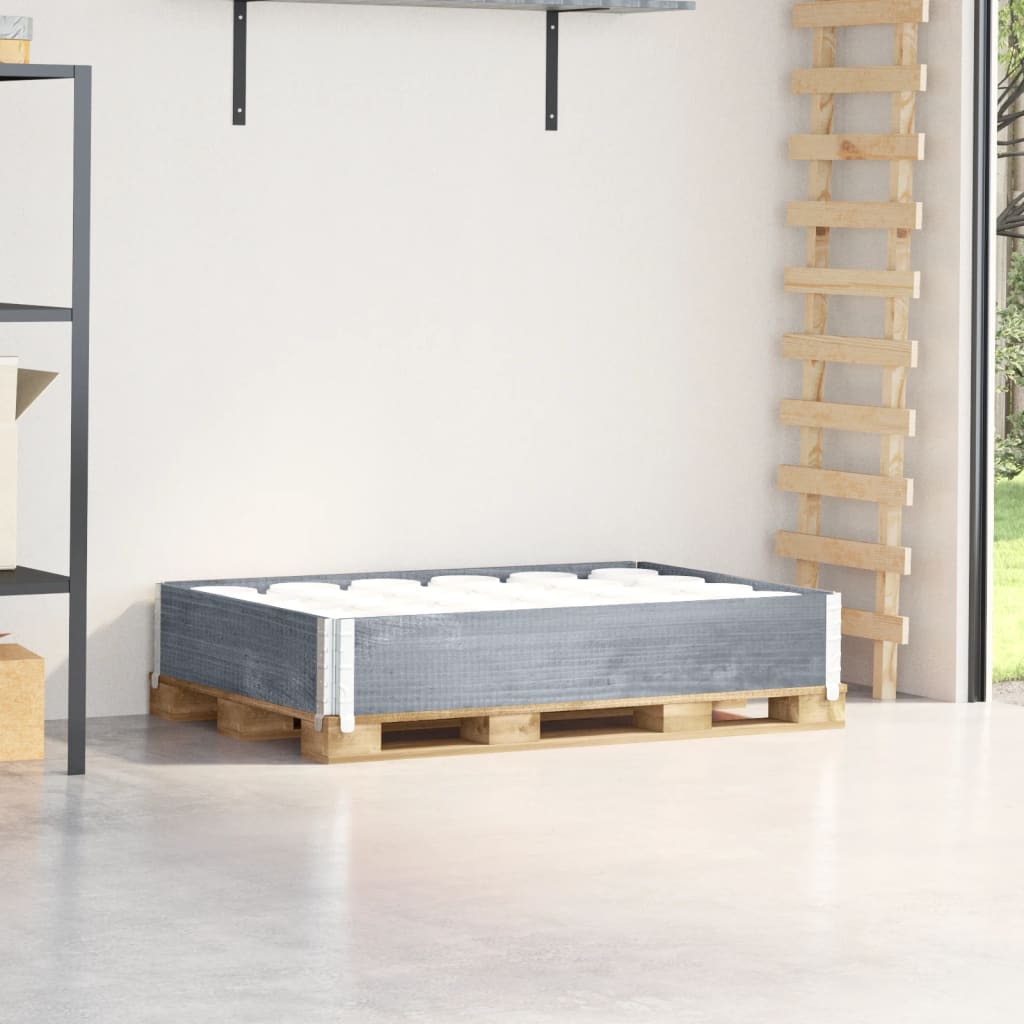 vidaXL Pallet Collar Grey 120x80 cm Solid Wood Pine 1