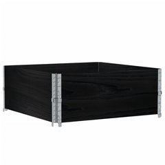 vidaXL Pallet Collars 2 pcs Black 100x100 cm Solid Wood Pine 2