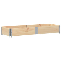 vidaXL Pallet Collar 150x50 cm Solid Wood Pine 2