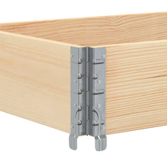 vidaXL Pallet Collar 150x50 cm Solid Wood Pine 5