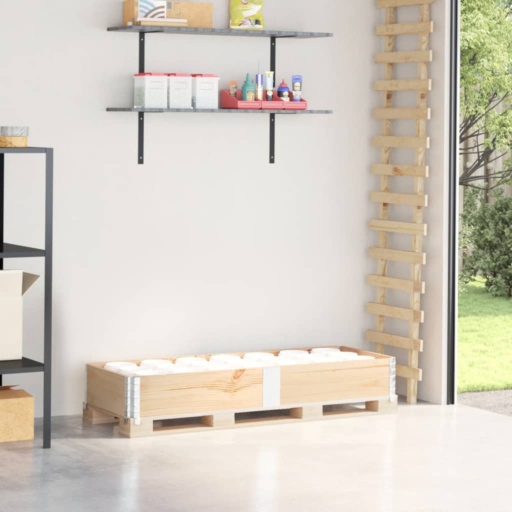 vidaXL Pallet Collar 150x50 cm Solid Wood Pine 1