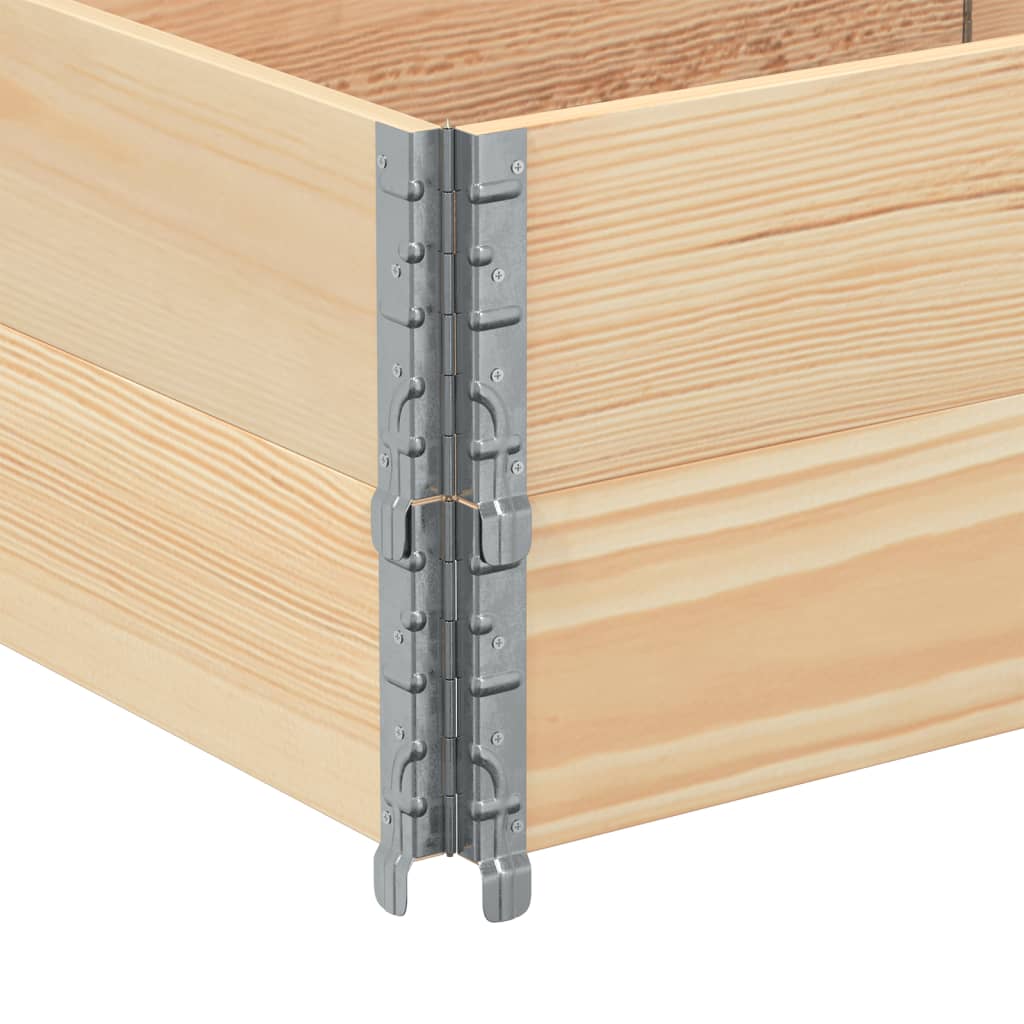 vidaXL Pallet Collars 2 pcs 150x50 cm Solid Wood Pine 5