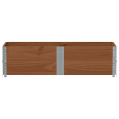 vidaXL Pallet Collars 2 pcs Brown 150x50 cm Solid Wood Pine 3