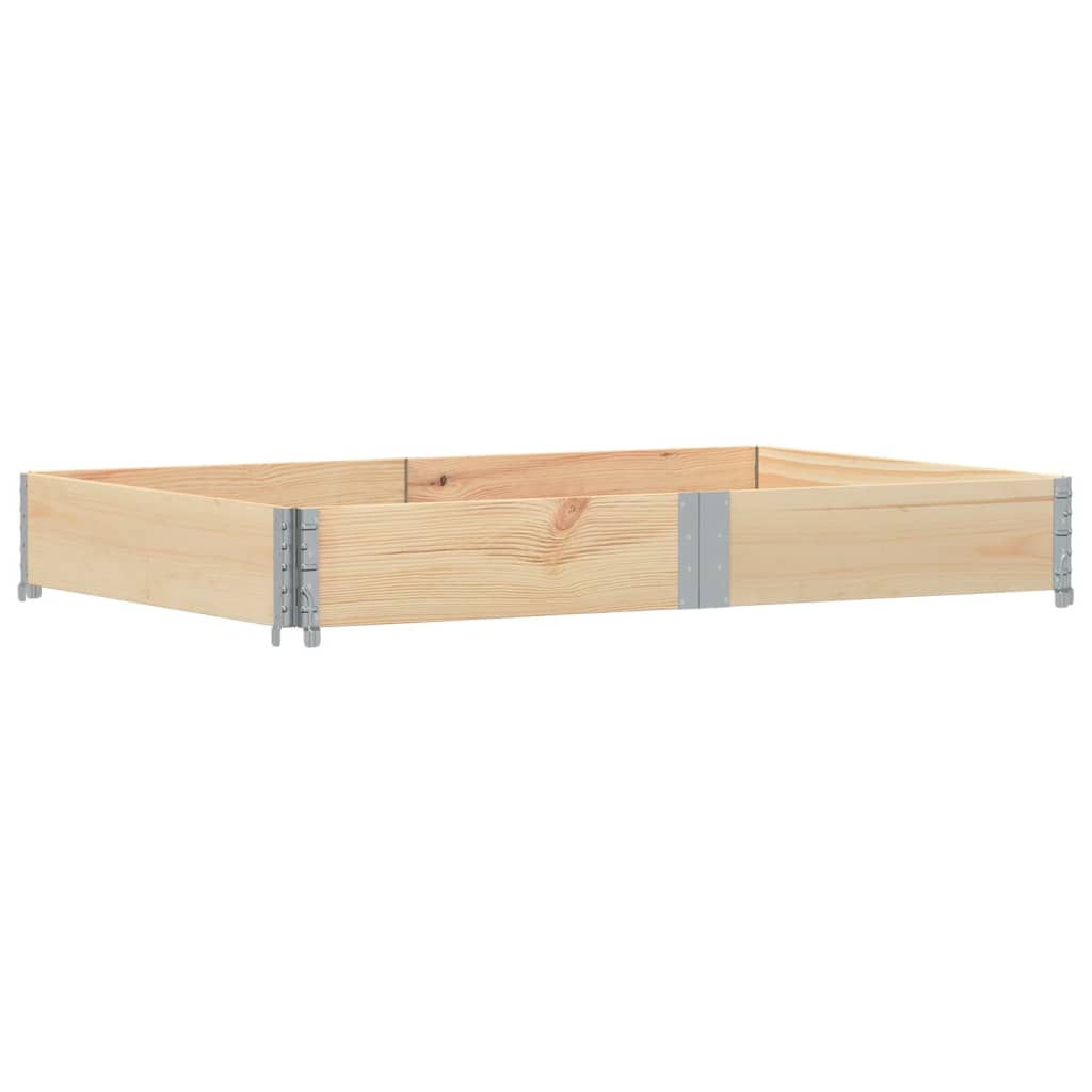 vidaXL Pallet Collar 150x100 cm Solid Wood Pine 2