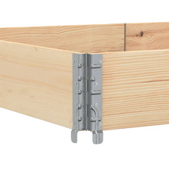 vidaXL Pallet Collar 150x100 cm Solid Wood Pine 6