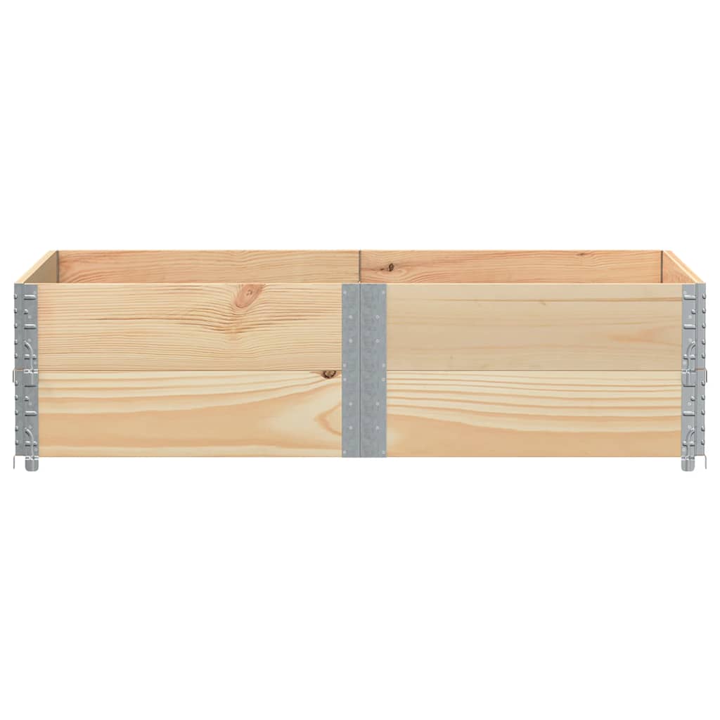 vidaXL Pallet Collars 2 pcs 150x100 cm Solid Wood Pine 3