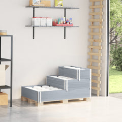vidaXL 3-Tier Raised Bed 120x80 cm Solid Wood Pine