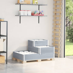 vidaXL 3-Tier Raised Bed 120x80 cm Solid Wood Pine