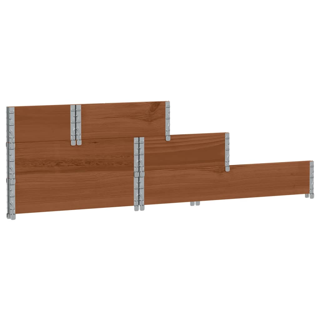 vidaXL 3-Tier Raised Bed Brown 120x80 cm Solid Wood Pine 6
