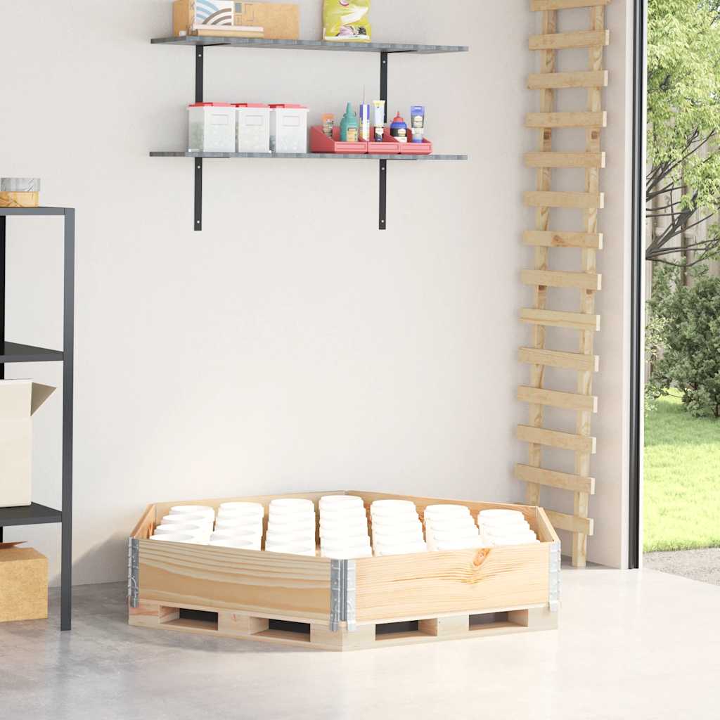vidaXL Raised Bed Hexagon 160x160 cm Solid Wood Pine 1