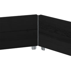 vidaXL Raised Bed Hexagon Black 160x160 cm Solid Wood Pine 5