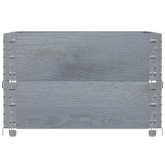 Garden Planter 80x60 cm Solid Wood Pine Height 41 cm Grey 80 cm 60 cm