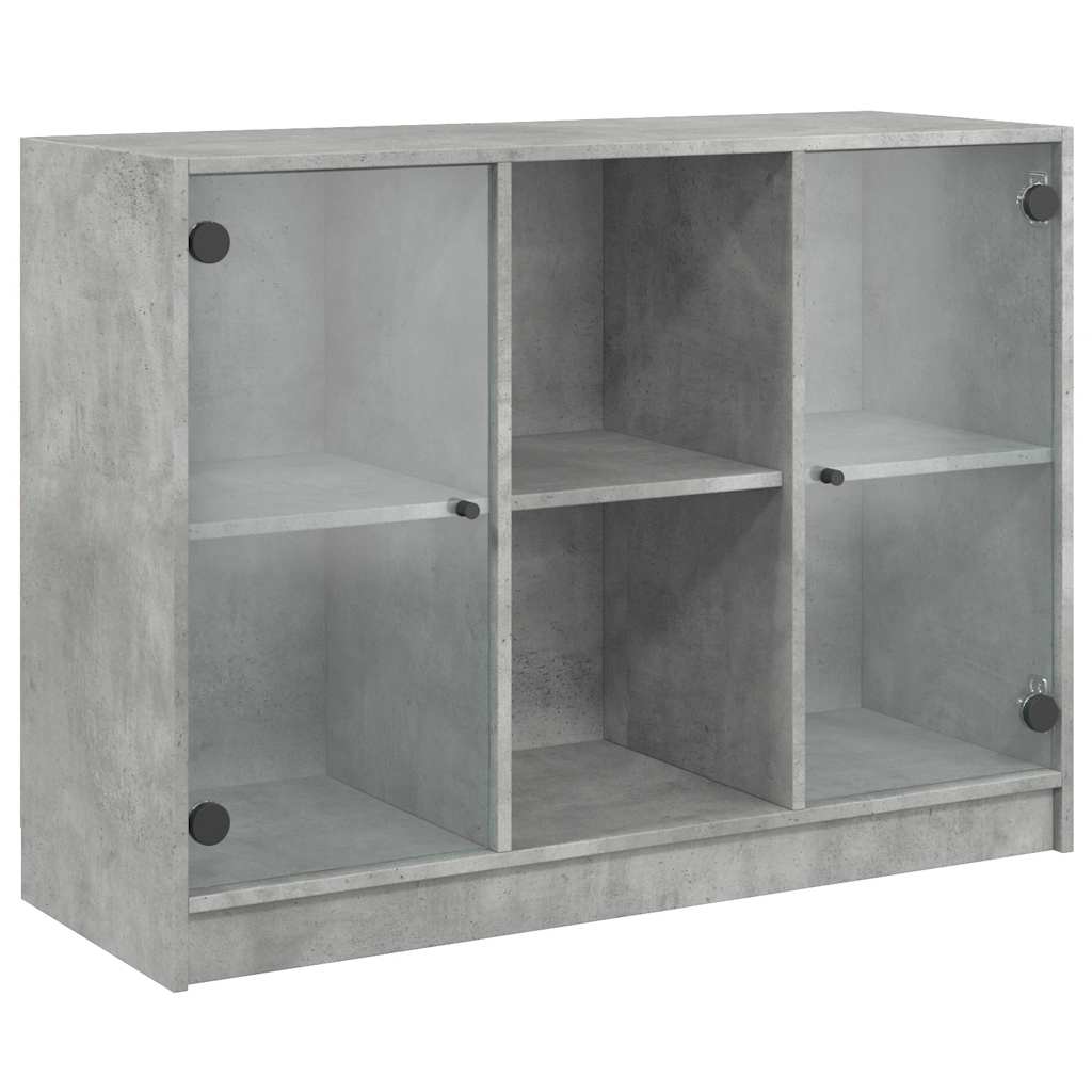 vidaXL Sideboard Concrete Grey 102x37x75,5 cm Engineered Wood 2