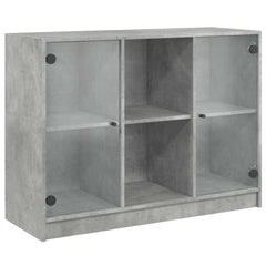 vidaXL Sideboard Concrete Grey 102x37x75,5 cm Engineered Wood 2