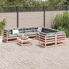 9 Piece Garden Sofa Set Impregnated Wood Pine Natural douglas