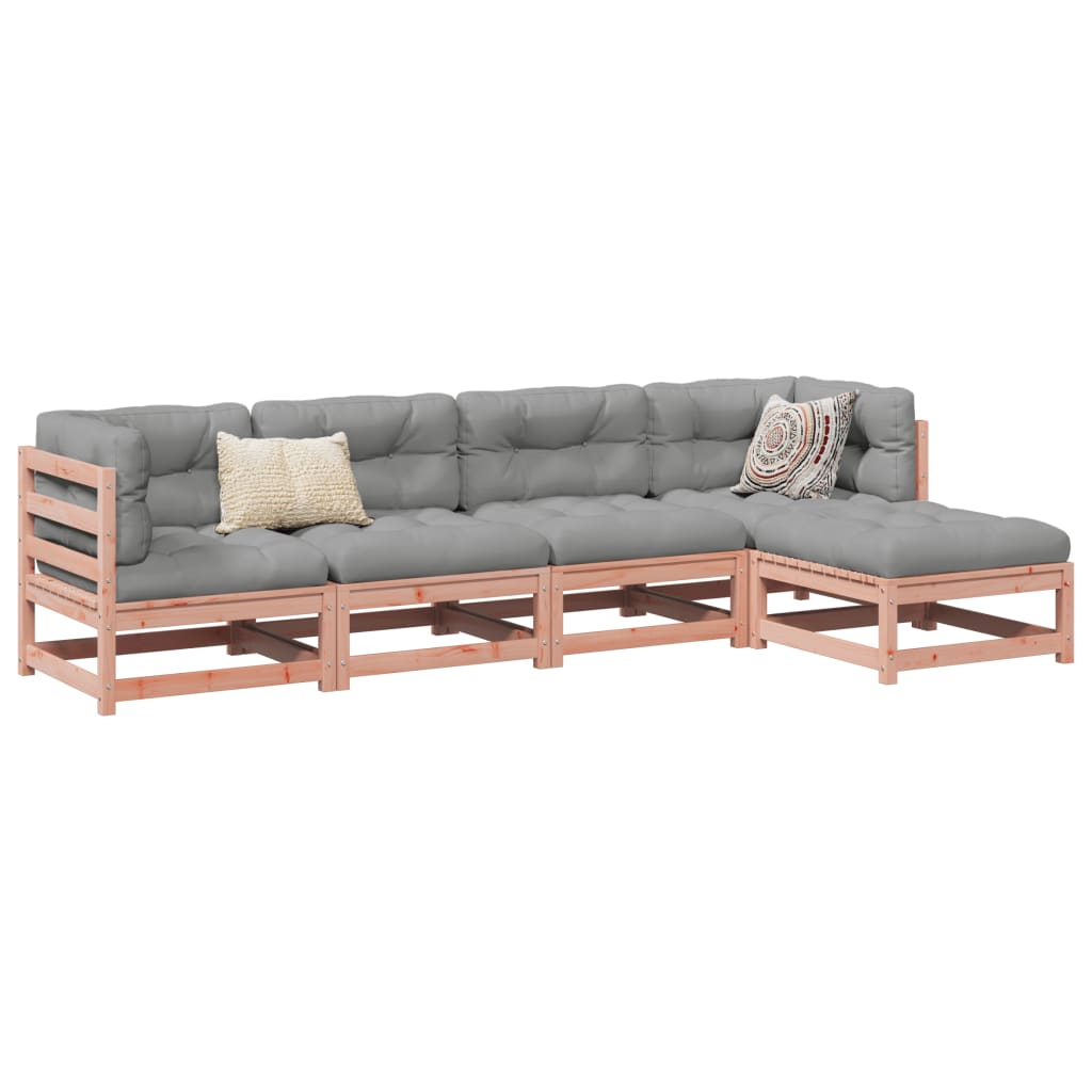 5 Piece Garden Sofa Set Impregnated Wood Pine Natural douglas