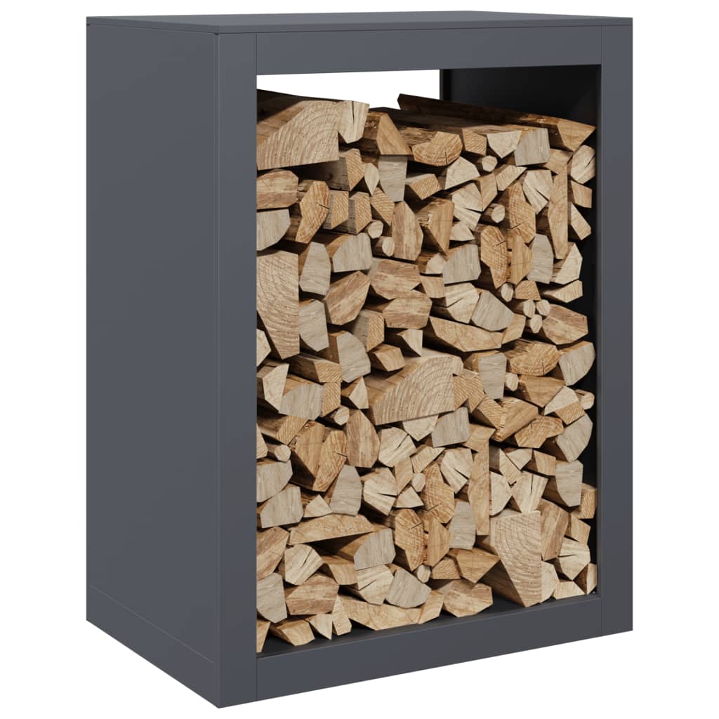 vidaXL Firewood Rack Anthracite 60x40x80 cm Steel 3