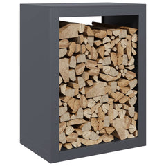 vidaXL Firewood Rack Anthracite 60x40x80 cm Steel 3