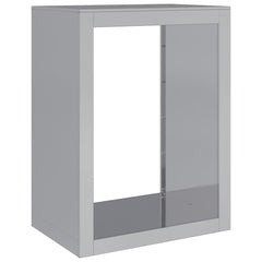 vidaXL Firewood Rack 60x40x80 cm Galvanised Steel 2