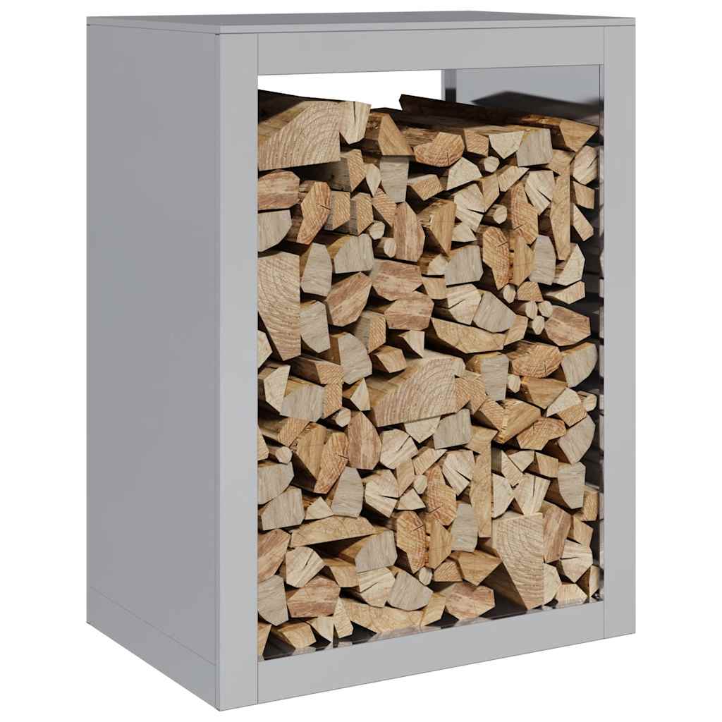 vidaXL Firewood Rack 60x40x80 cm Galvanised Steel 3