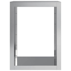 vidaXL Firewood Rack 60x40x80 cm Galvanised Steel 4