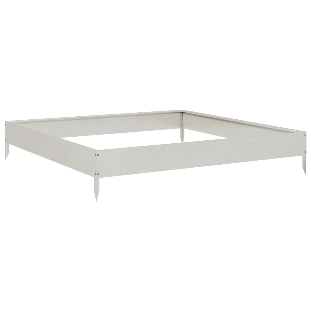 vidaXL Garden Raised Bed 100x100x18.5 cm Stainless Steel 2