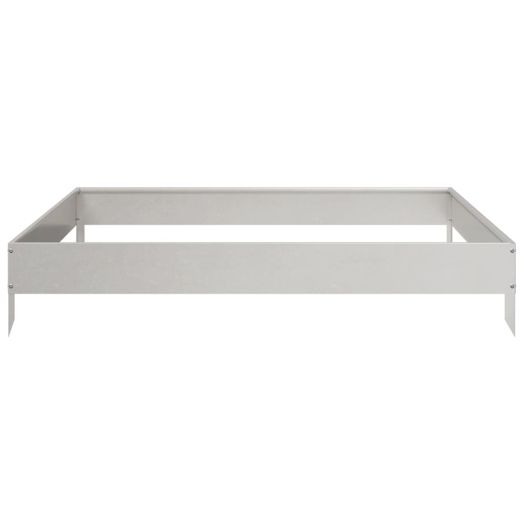 vidaXL Garden Raised Bed 100x100x18.5 cm Stainless Steel 4