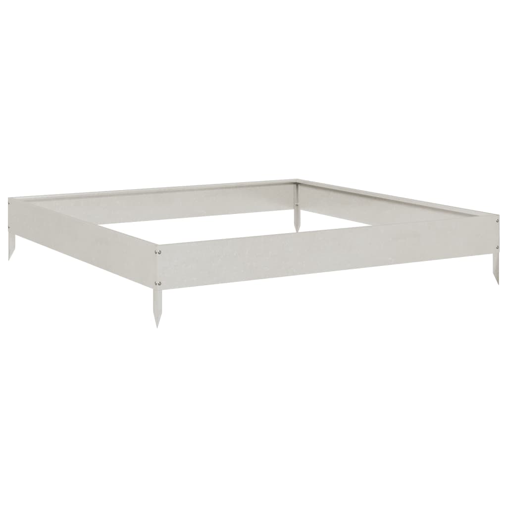 vidaXL Garden Raised Bed 100x100x18.5 cm Stainless Steel 6